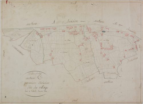Villers-Farlay, section C, le Village, feuille 1.