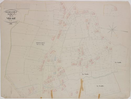Villers-Farlay, section C, le Village, feuille 1.
