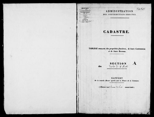 Etat de sections.