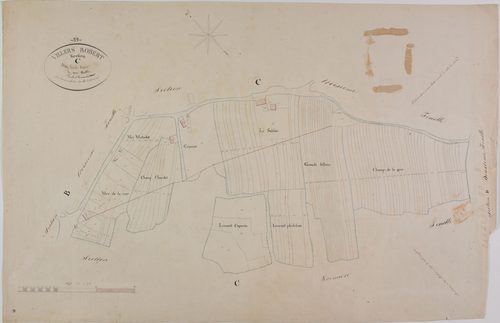 Villers-Robert, section C, la Prairie, feuille 2.