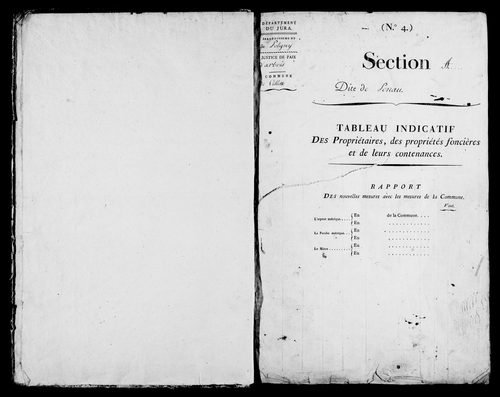 Etat de sections.