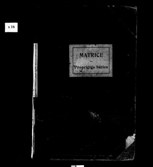 Matrice des propriétés bâties.