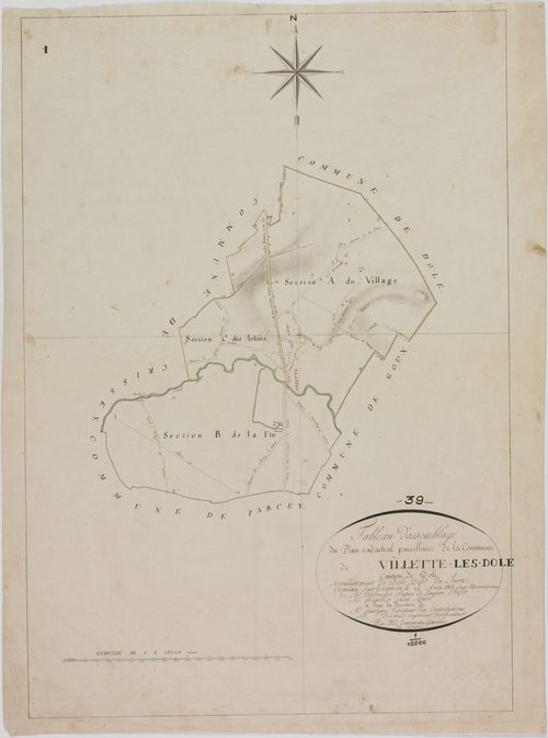 Villette-lès-Dole, tableau d'assemblage.