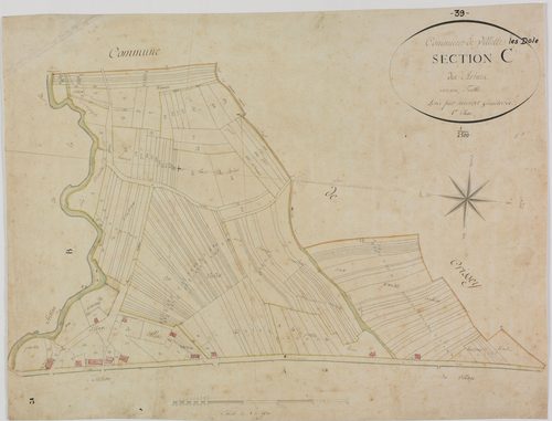 Villette-lès-Dole, section C, les Arbues, feuille.