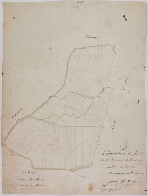 Villevieux, section D, feuille 2.