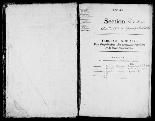 Etat de sections.