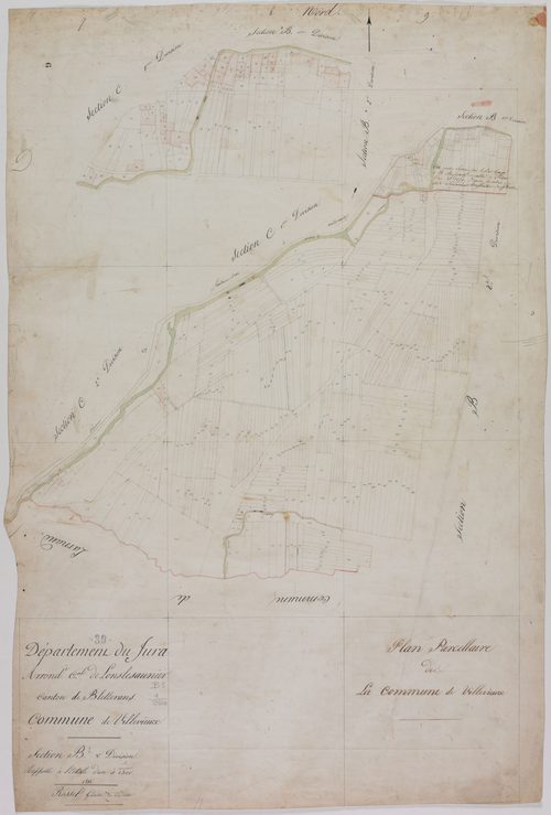 Villevieux, section B, feuille 3.