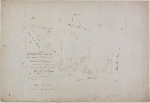 Villevieux, section A, feuille 3.
