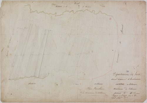Villevieux, section D, feuille 1.