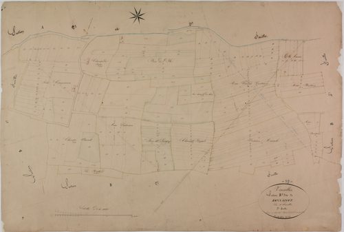 Vincelles, section B, Bonnaisot, feuille 3.