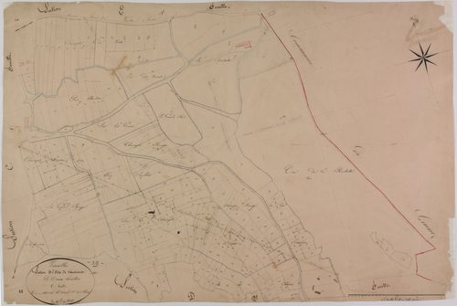 Vincelles, section D, Vaurioux, feuille 1.