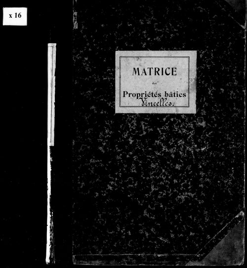 Matrice des propriétés bâties.