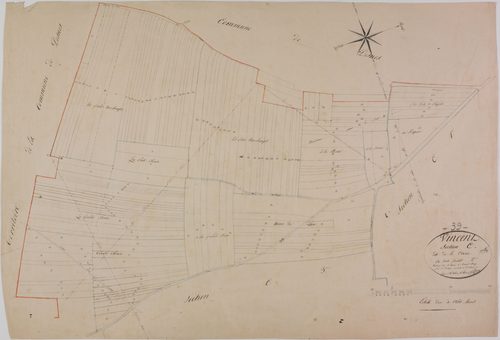 Vincent, section C, la Croix, feuille 2.