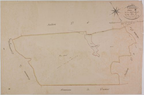 Vincent, section D, Essard-d'Aval, feuille 5.