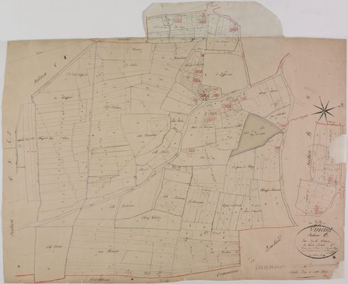 Vincent, section C, la Croix, feuille 1.