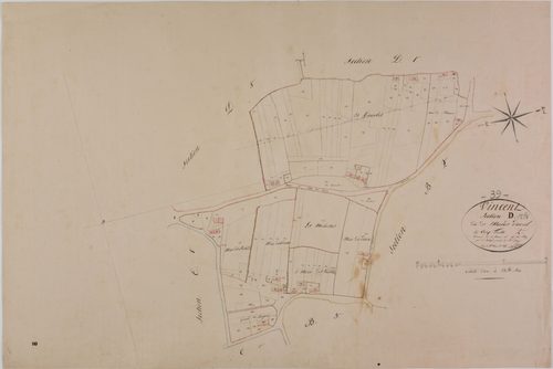Vincent, section D, Essard-d'Aval, feuille 2.