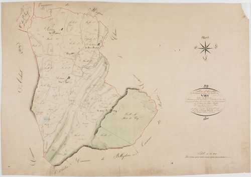 Viry, tableau d'assemblage.géomètre : Rosset