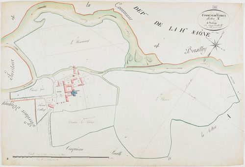 Vitreux, section A, Vaudenay, feuille 2.géomètre : Félix