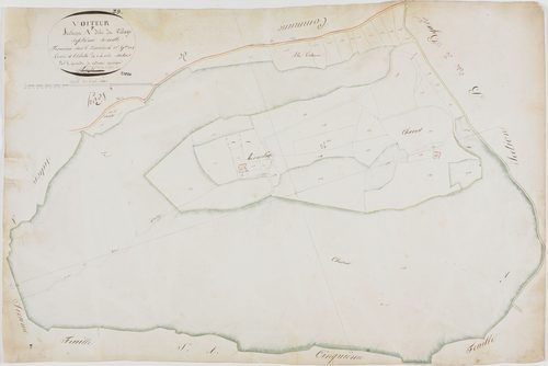 Voiteur, section A, le VIllage, feuille 7.géomètre : Trésy