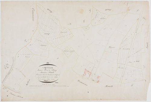 Voiteur, section A,,le Village, feuille 6.géomètre : Trésy