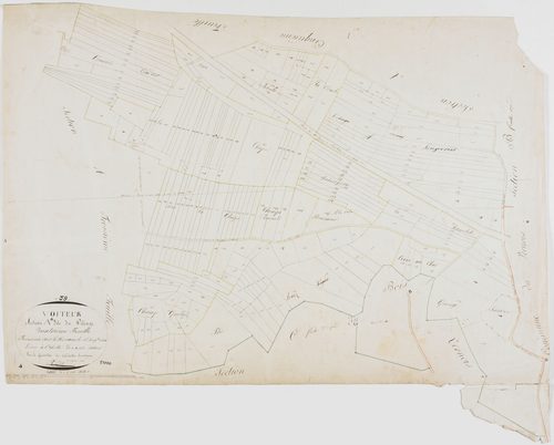 Voiteur, section A, le Village, feuille 4.géomètre : Trésy