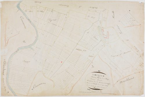 Voiteur, section A, le Village, feuille 1.géomètre : Trésy