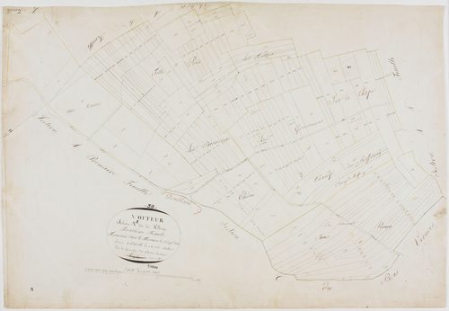 Voiteur, section A, le Village, feuille 3.géomètre : Trésy