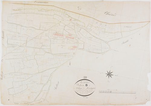 Vosbles, section B, le Village de Montgefond, feuille 1.géomètre : Renardet