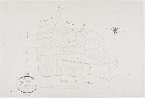 Vosbles, section B, le Village de Montgefond, feuille 4.géomètre : Renardet