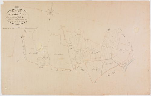 Vosbles, section D, Bois de Croz, feuille 4.géomètre : Sauldubois