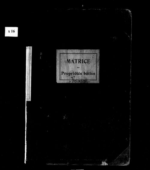 Matrice des propriétés bâties.