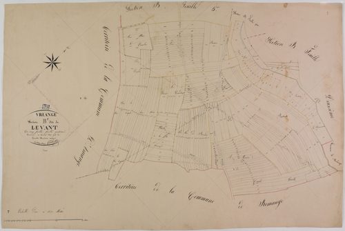 Vriange, section B, le Levant, feuille 4.