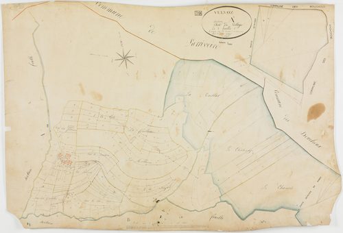 Vulvoz, section A, le Village, feuille 1.géomètre : Paget