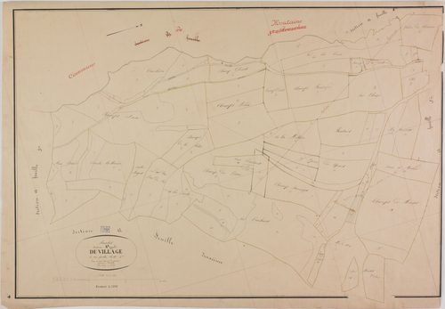 Aresches, section unique A, le Village, feuille 4.