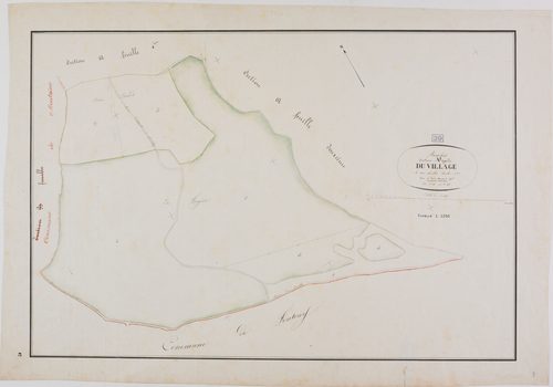 Aresches, section unique A, le Village, feuille 3.