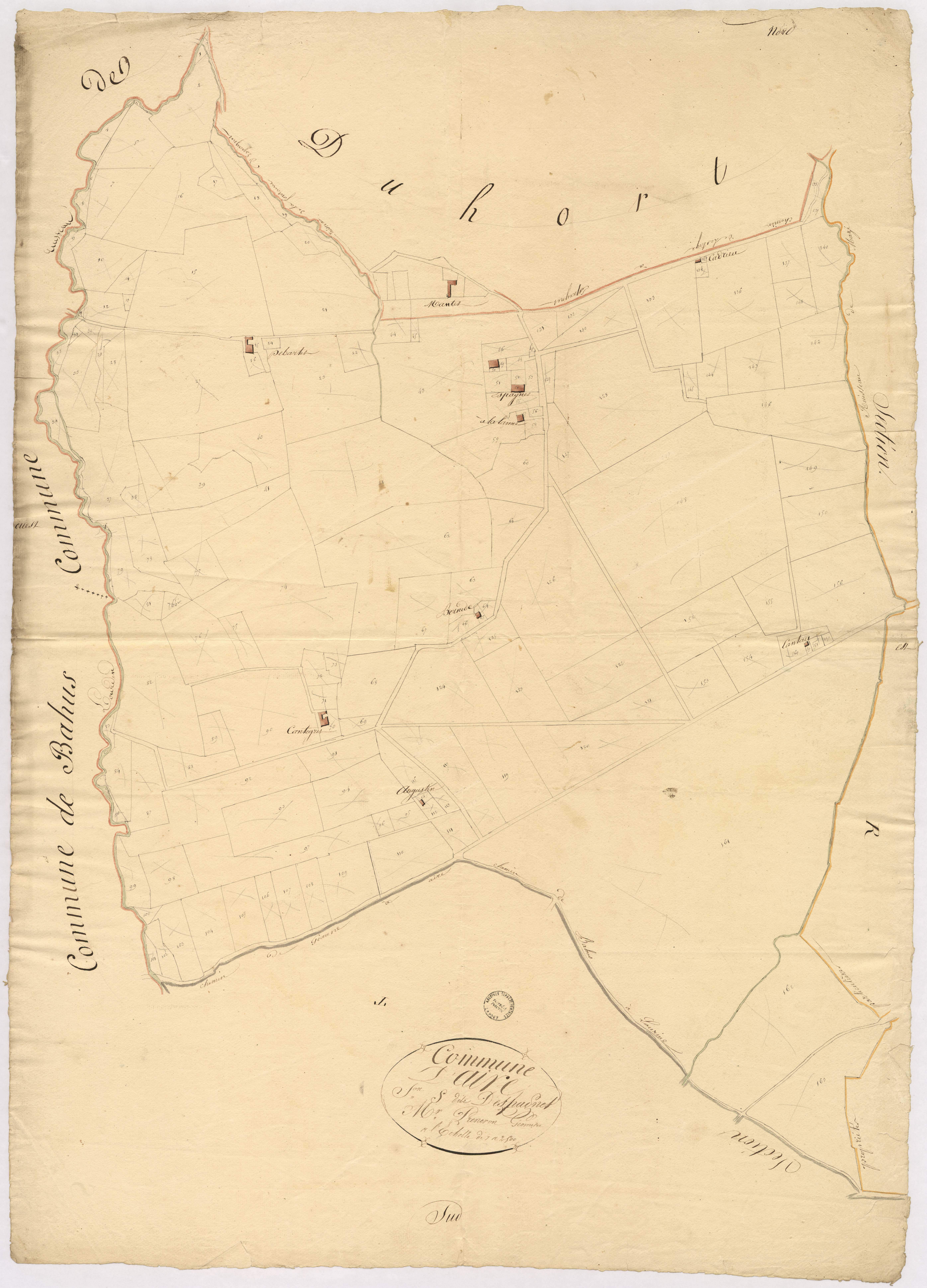 Aire-sur-l'Adour - Section S, dite d'Espagnet, par Préneron géomètre