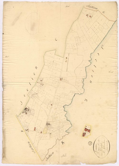 Aire-sur-l'Adour - Section D, dite de Pistole, par Montauzié géomètre