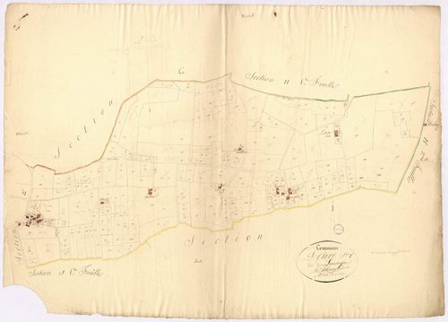 Aire-sur-l'Adour - Section F, dite de Lamarque, par Montauzié géomètre