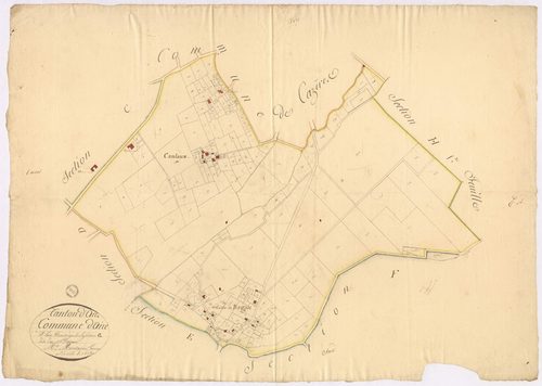 Aire-sur-l'Adour - Section G, dite du Bagan, par Montauzié géomètre