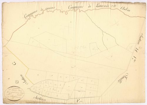 Aire-sur-l'Adour - Section H, dite de Bachey, 1re feuille, par Montauzié géomètre