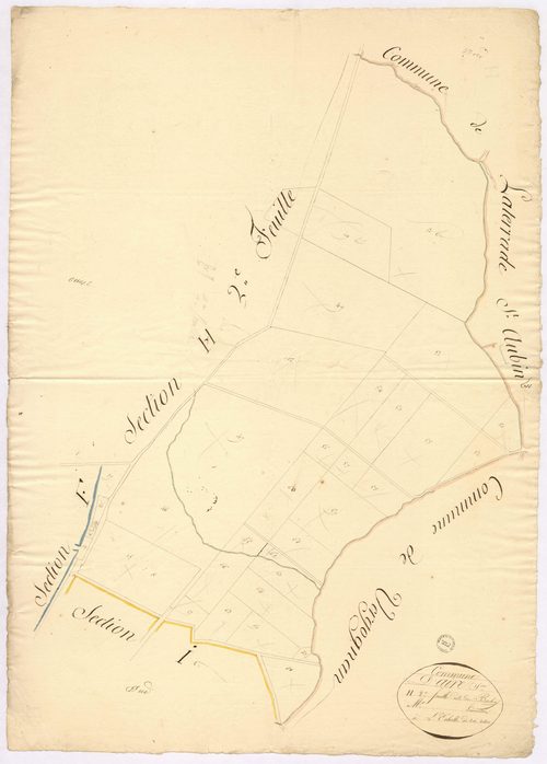 Aire-sur-l'Adour - Section H, dite de Bachey, 2e feuille