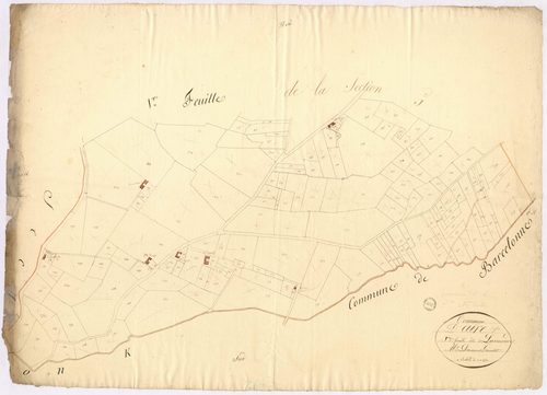 Aire-sur-l'Adour - Section J, dite de Lassarrade, 2e feuille, par Dumartin géomètre