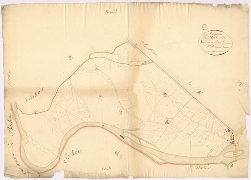 Aire-sur-l'Adour - Section L, dite de Pres Larrivière, par Montauzié géomètre