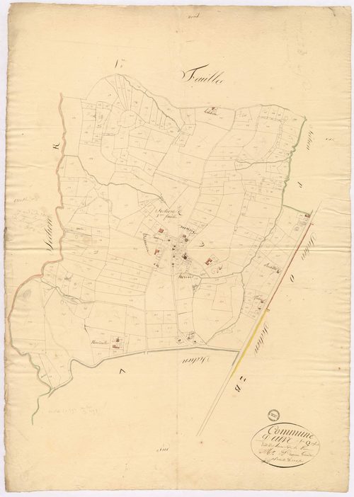 Aire-sur-l'Adour - Section Q, dite de Houns de la Lanne, 2e feuille, par Préneron géomètre