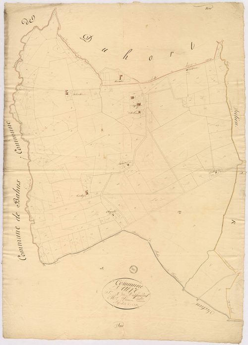 Aire-sur-l'Adour - Section S, dite d'Espagnet, par Préneron géomètre