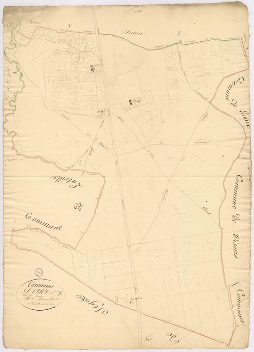Aire-sur-l'Adour - Section X, dite des Landes, par Préneron géomètre
