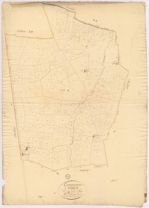 Aire-sur-l'Adour - Section Y, dite de Pourin, par Préneron géomètre