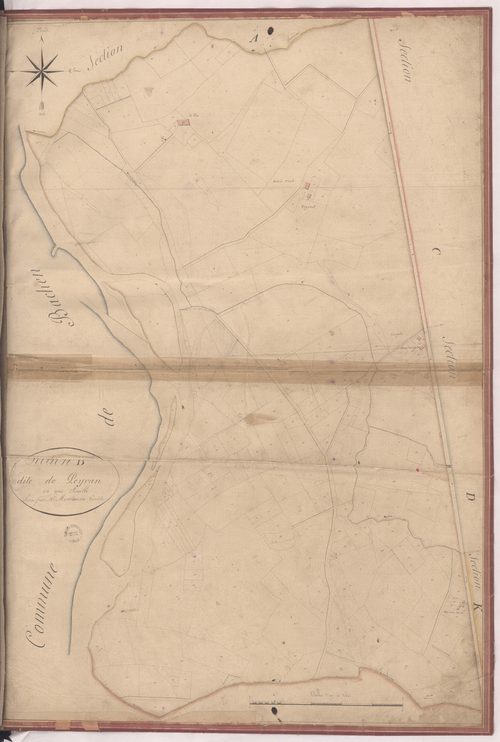 Aire-sur-l'Adour - Section B, dite de Peyran, par Montauzié géomètre