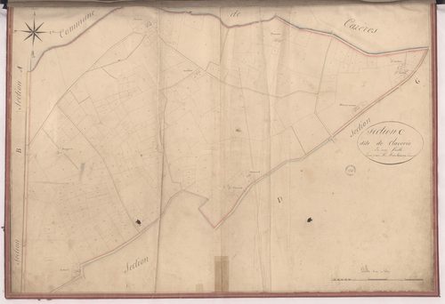 Aire-sur-l'Adour - Section C, dite de Claverie, par Montauzié géomètre