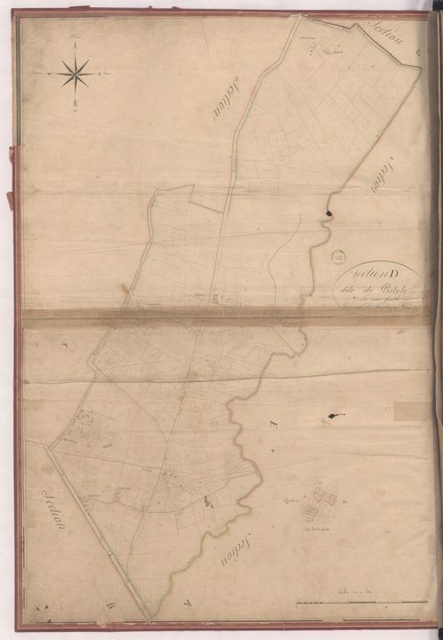Aire-sur-l'Adour - Section D, dite de Pistole, par Montauzié géomètre